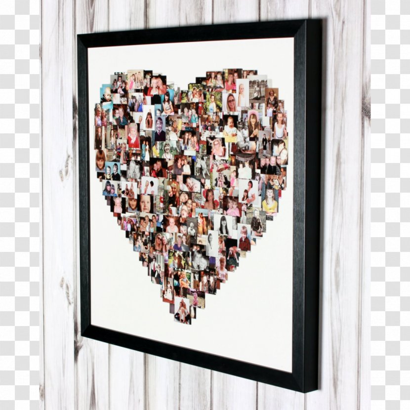 Picture Frames Collage Wallpaper - Heart - Hanging Polaroid Transparent PNG