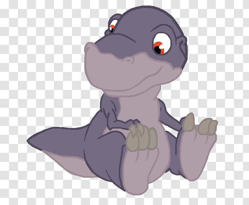Chomper Ducky The Land Before Time YouTube Dinosaur - Nose - Fictional Character Transparent PNG