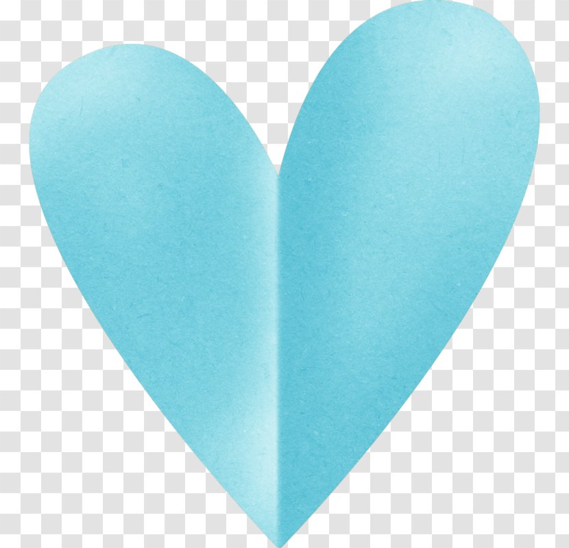 Turquoise Heart - Azure - Teal Transparent PNG