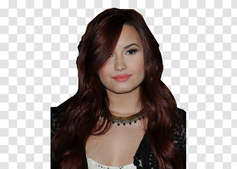 Demi Lovato KIIS-FM Jingle Ball Celebrity Brown Hair Model - Wig Transparent PNG