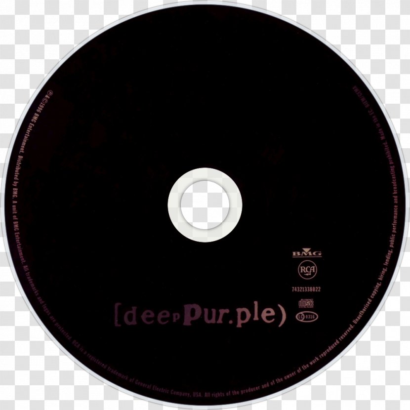 Compact Disc Purpendicular Deep Purple Album - Heart Transparent PNG