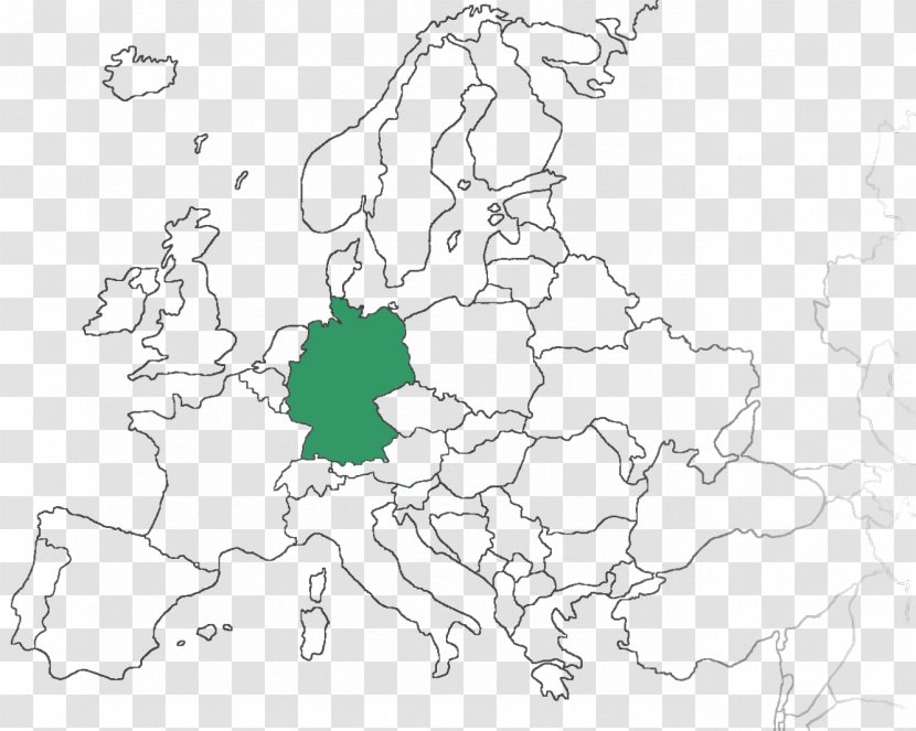 Germany Blank Map Google Search - Cartography Transparent PNG