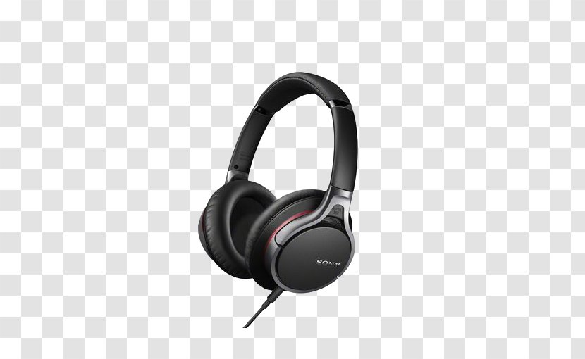 Sony MDR-V6 Noise-cancelling Headphones Microphone Active Noise Control - Silhouette - SONY Headset Transparent PNG
