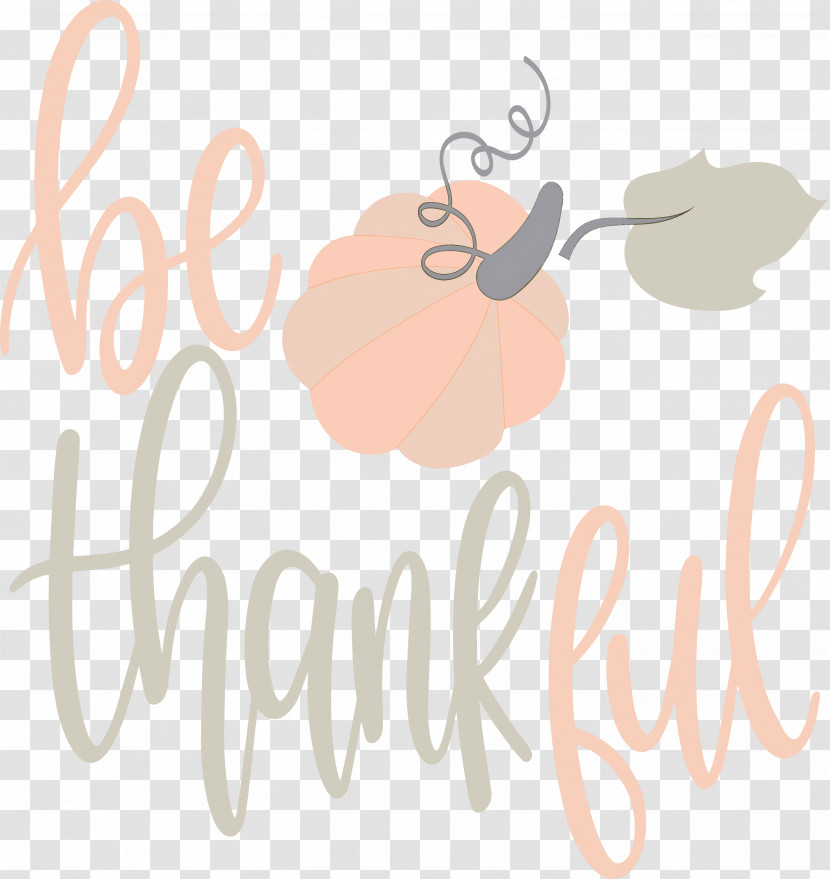 Be Thankful Thanksgiving Autumn Transparent PNG