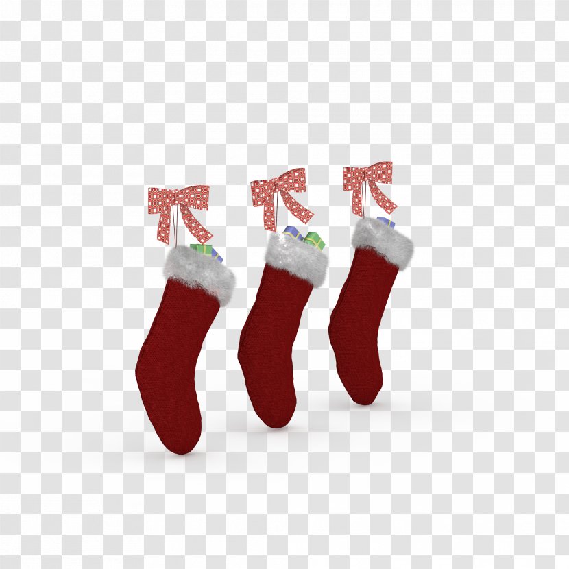 Christmas Stockings Hosiery - Stocking - Red HD Clips Pictures Transparent PNG