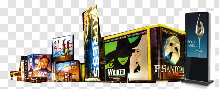 Broadway New York City Advertising Yesup Media Inc. Theatre - Painting - Outdoor Transparent PNG