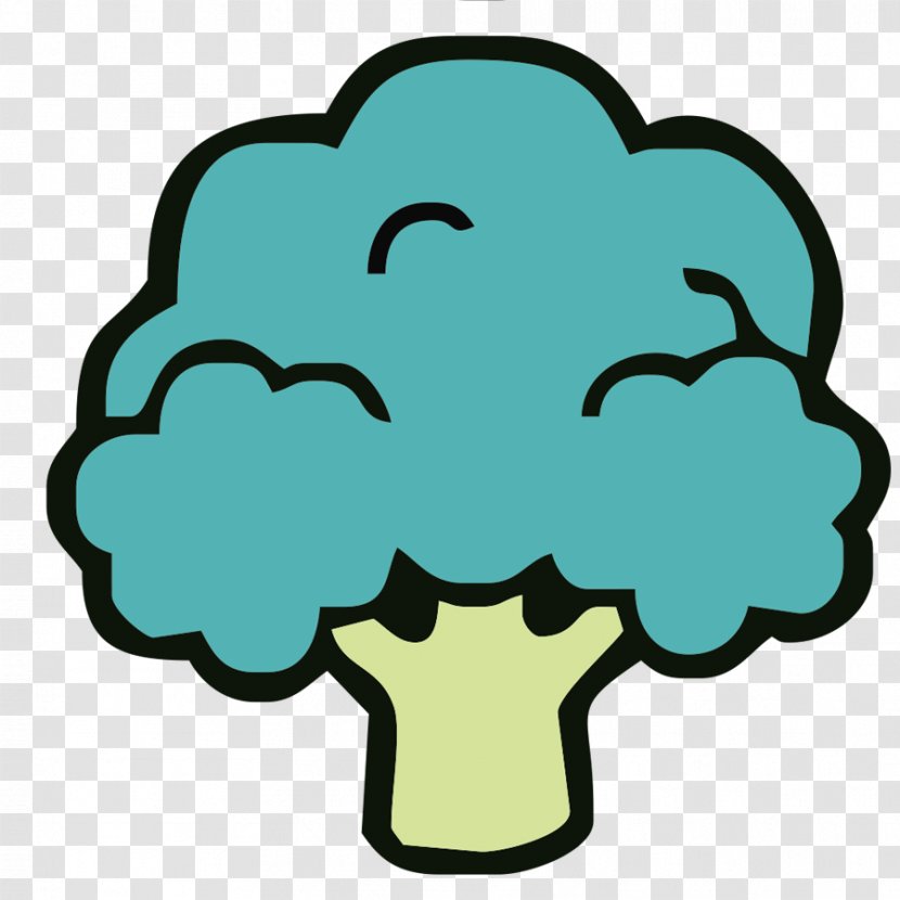 Broccoli Vegetable Drawing - Food - Cartoon Hand-painted Transparent PNG