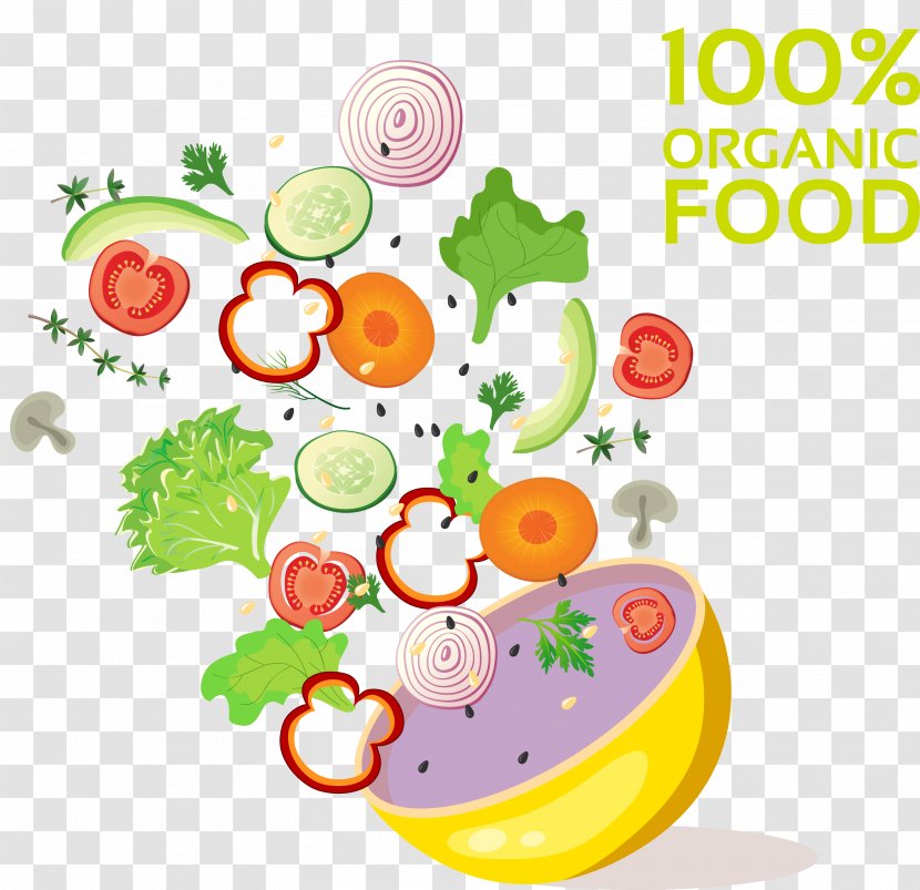 Organic Food Advertising Ingredient Vegetable - Salad - Specialty Vegetables Transparent PNG
