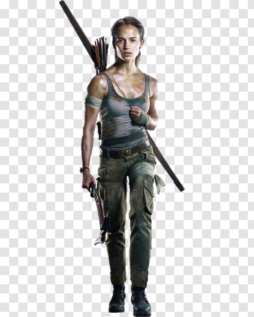 Tomb Raider Lara Croft Alicia Vikander Standee Film - Costume Transparent PNG
