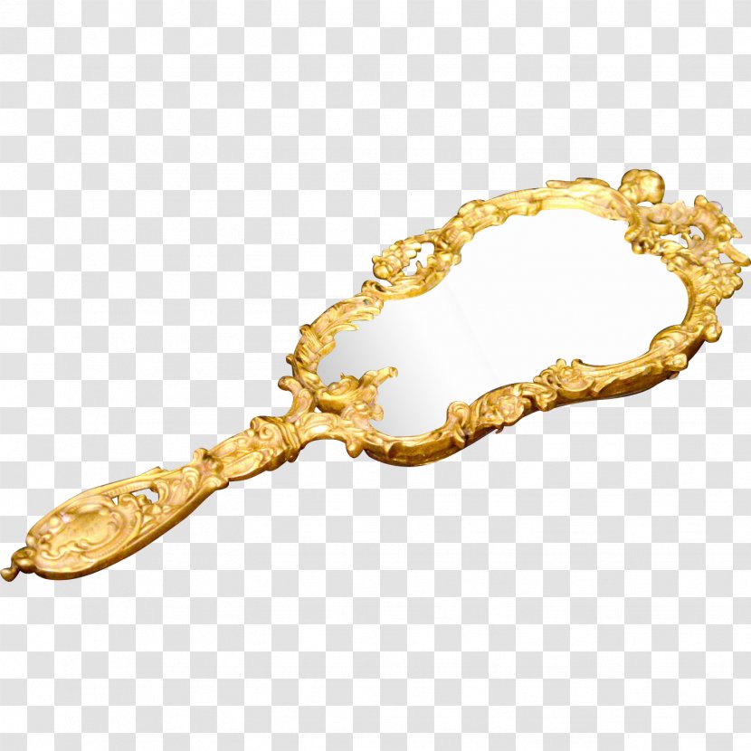 Gold Mirror Jewellery Hand - Colored Transparent PNG