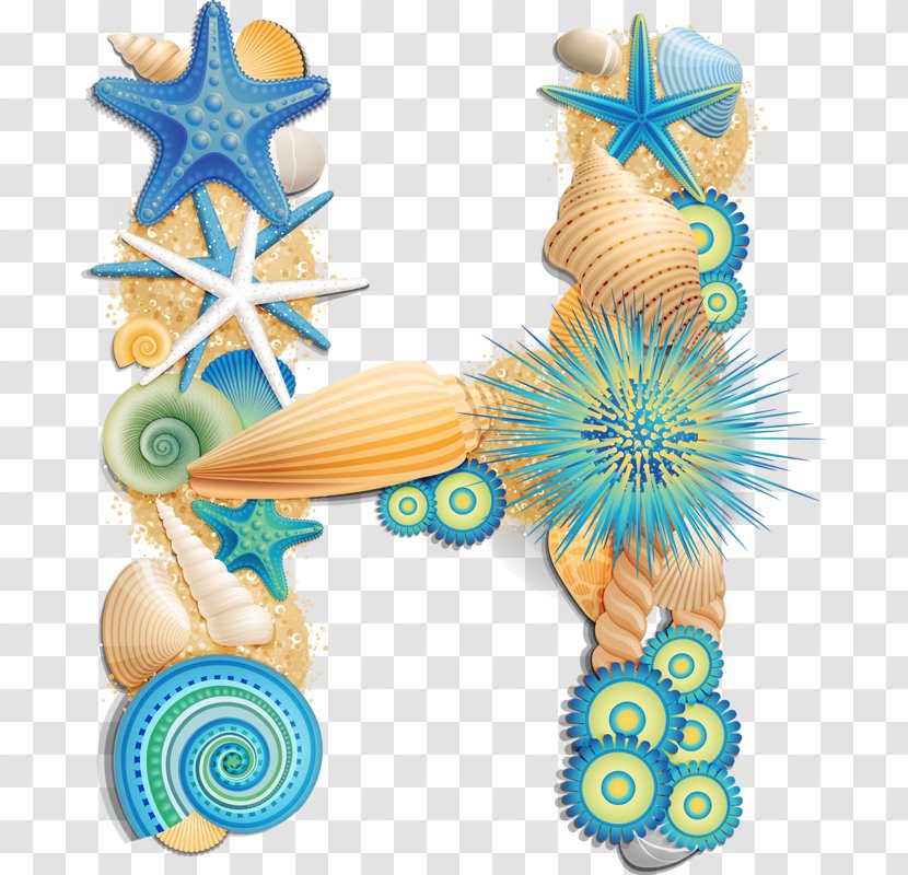 Seashell Clip Art Letter Image - DIY Sea Shell Crowns Transparent PNG