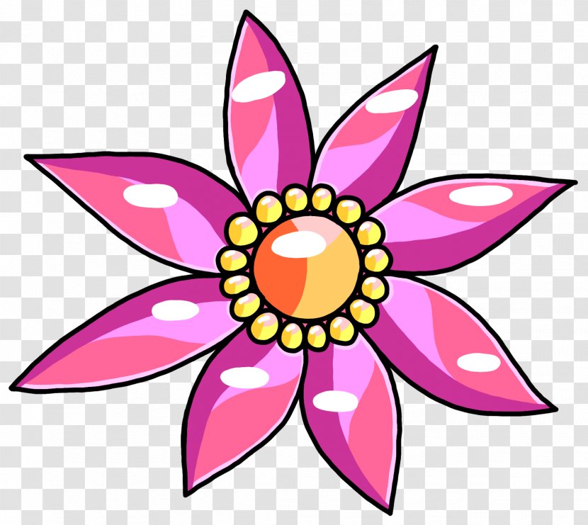 Floral Design Cut Flowers Symmetry Line Pattern - Pink Transparent PNG