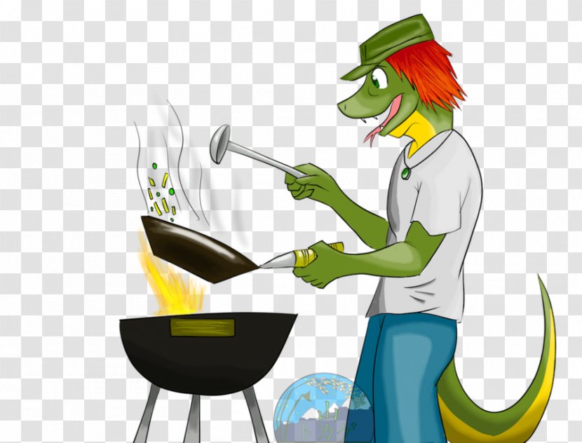 Lizard Stir Frying Clip Art - Fictional Character - Cliparts Transparent PNG