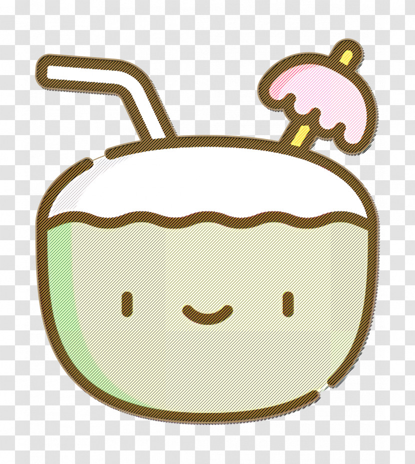 Food Icon Coconut Icon Tropical Icon Transparent PNG