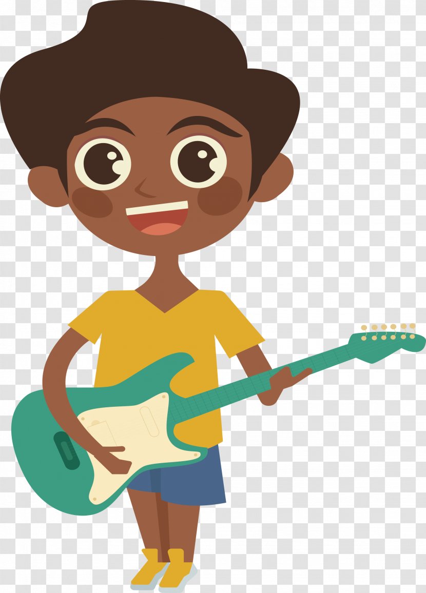 Art - Fictional Character - Playing Guitar Boy Transparent PNG