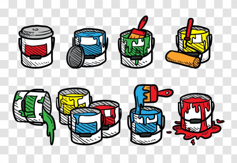 Painting Drawing Clip Art - Area - Paint Bucket Transparent PNG