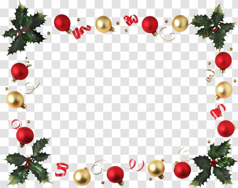 Christmas Decoration Picture Frames Santa Claus Desktop Wallpaper - Border Transparent PNG