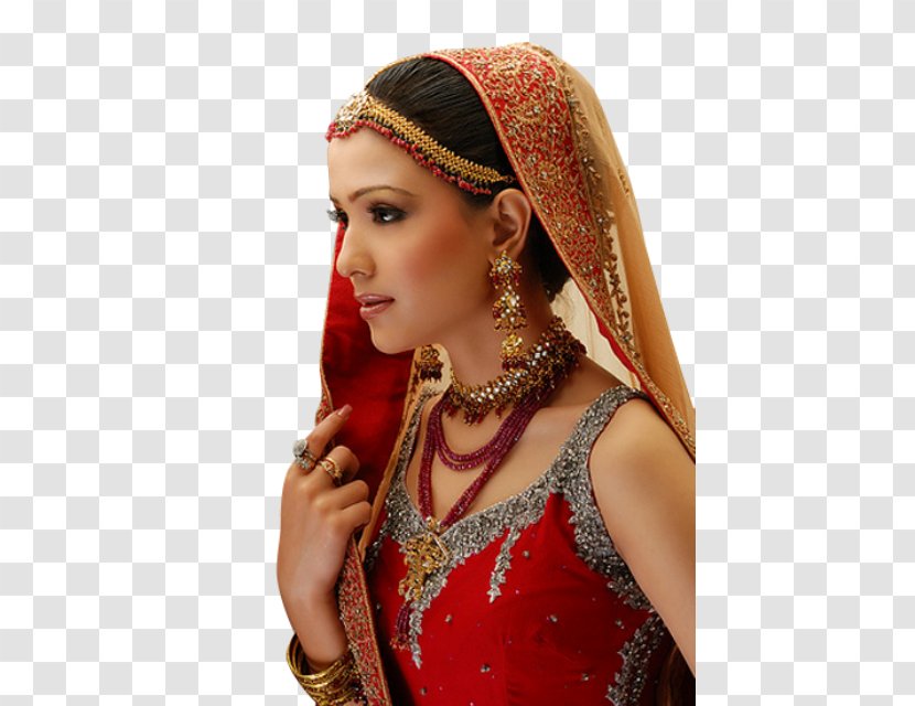 Bride Indian Wedding Clothes Dress Make-up Artist - Heart Transparent PNG