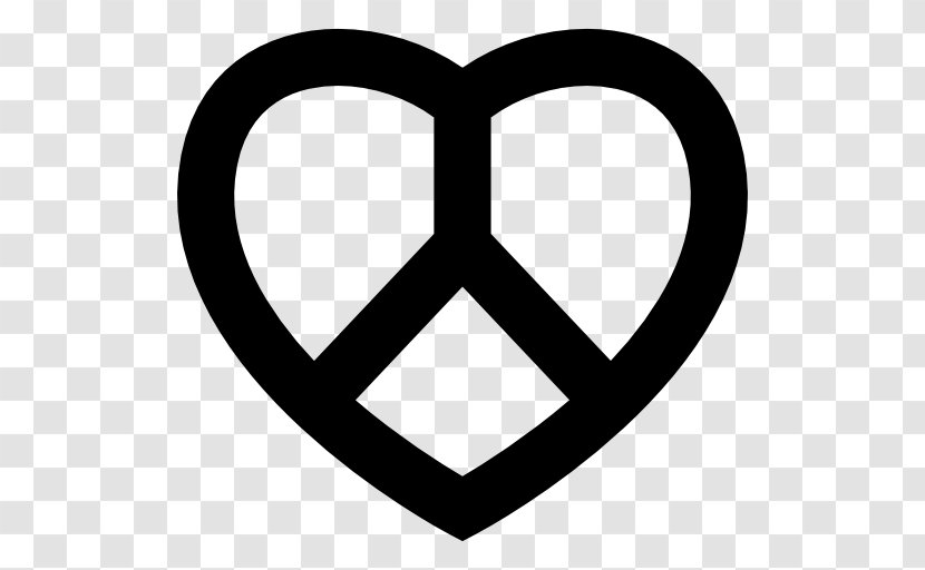 Peace Symbols - Black And White - Symbol Transparent PNG