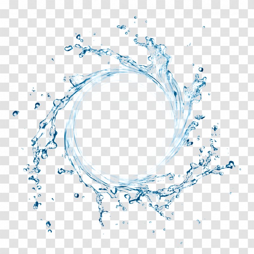 Water Filter Cycle Circle Services - Blue Splash Transparent PNG