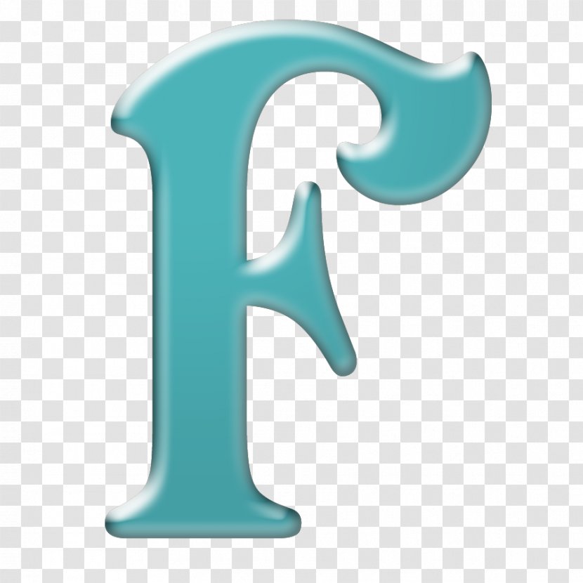 Alphabet Letter F C - Teal Transparent PNG