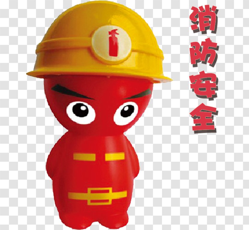 Firefighter Firefighting Cartoon Fire Protection Safety - Orange - School Transparent PNG