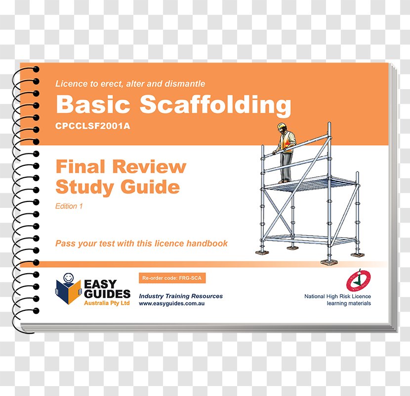 Scaffolding Material The Trainer's Handbook Logbook - Multimedia - Study Materials Transparent PNG