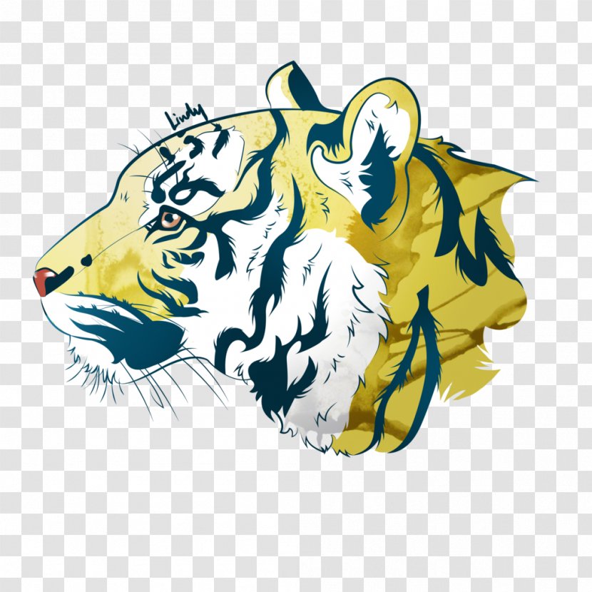 Tiger Cat Desktop Wallpaper Clip Art - Big - Golden Transparent PNG