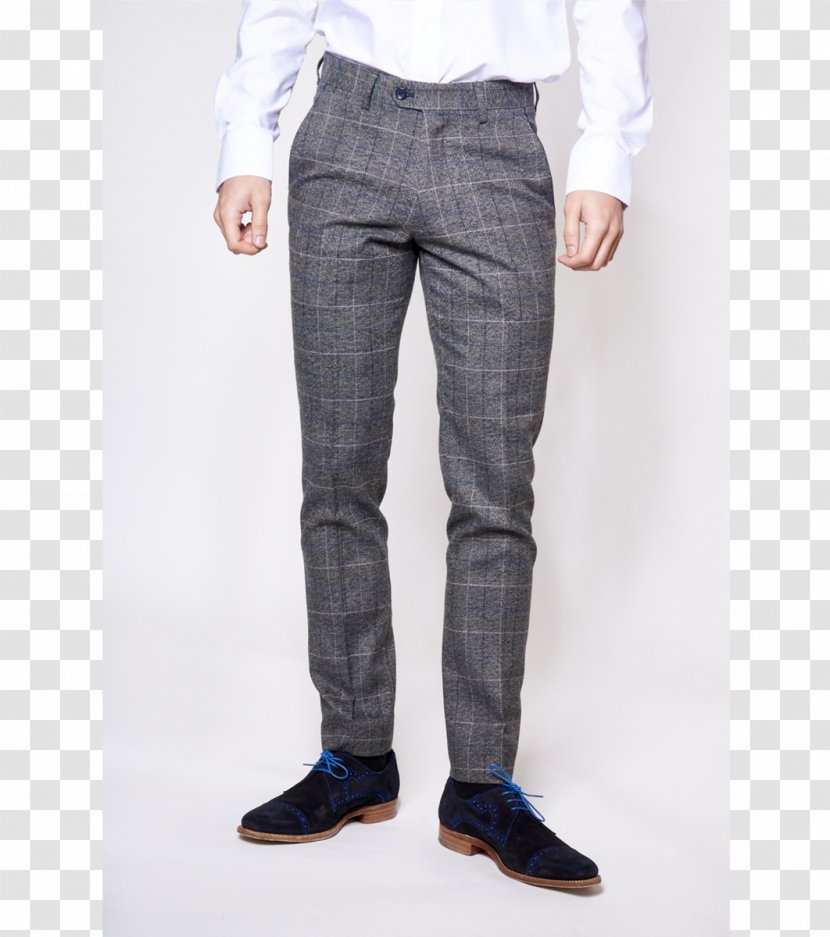 Jeans Blazer Clothing Suit Pants - Tartan Transparent PNG