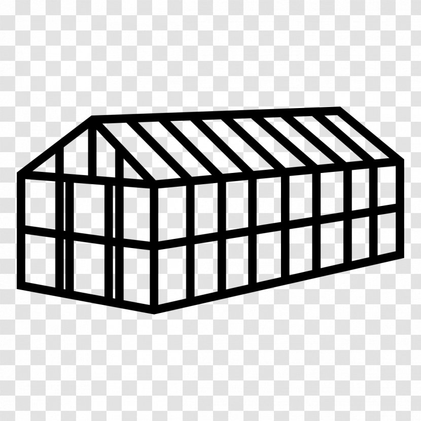 Greenhouse Hydroponics Garden - Black And White Transparent PNG