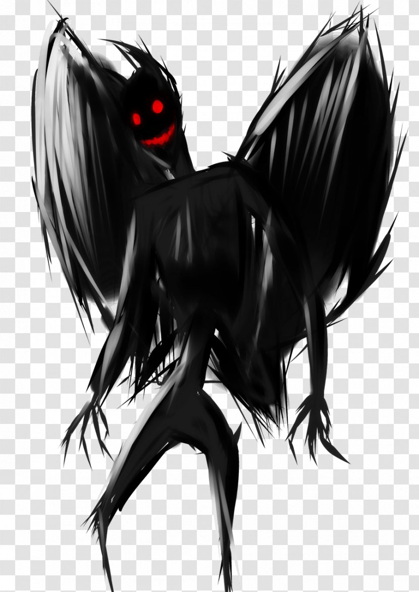 Mothman Drawing - Tree - Moth Man Transparent Background Transparent PNG