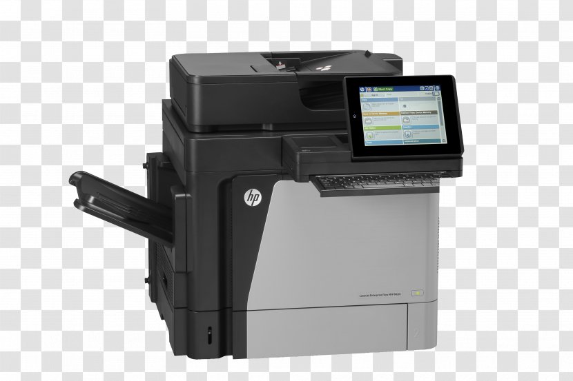 Hewlett-Packard Multi-function Printer HP LaserJet Enterprise Flow MFP M630h - Image Scanner - Hewlett-packard Transparent PNG