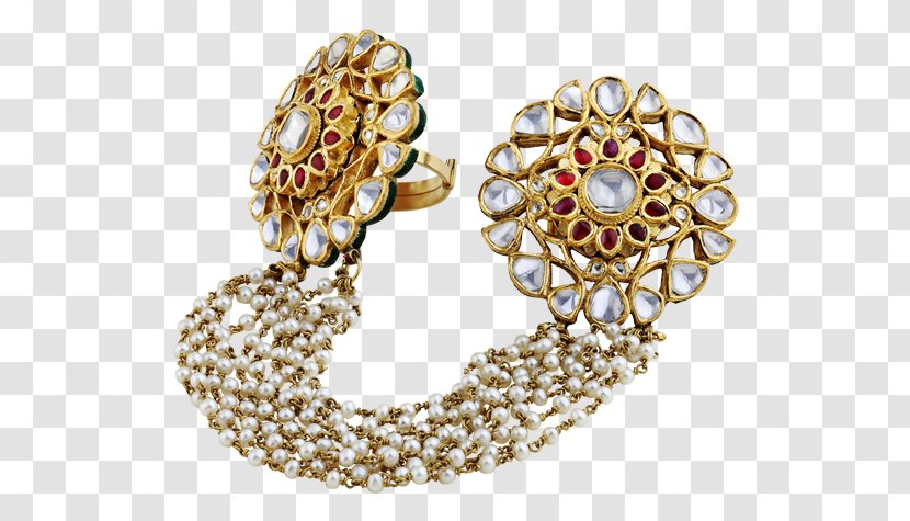 Pearl Earring Jewellery Kundan - Hazoorilal Jewellers Transparent PNG