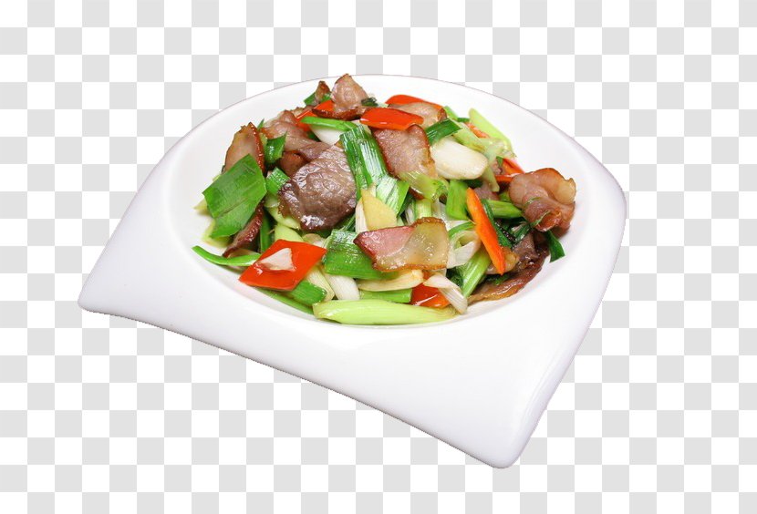 Chicken Fried Bacon Barbecue Meat Stir Frying - Asian Food Transparent PNG