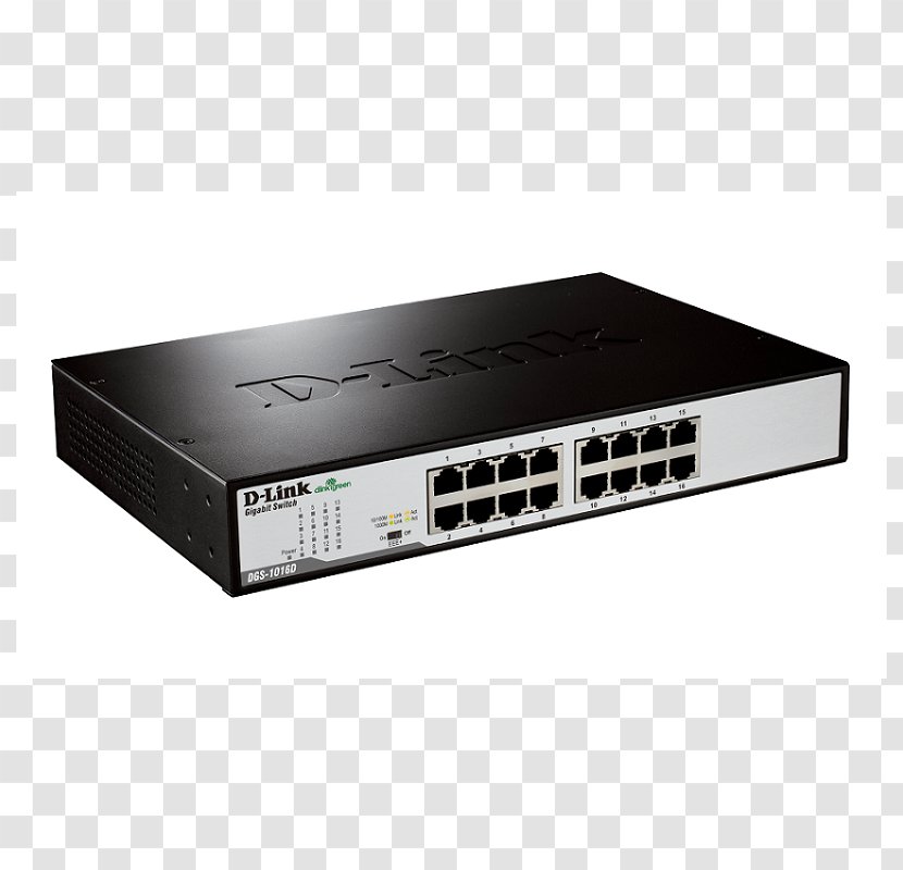 Network Switch Gigabit Ethernet D-Link DGS-1024D Port - Electronics Accessory - 10 Transparent PNG