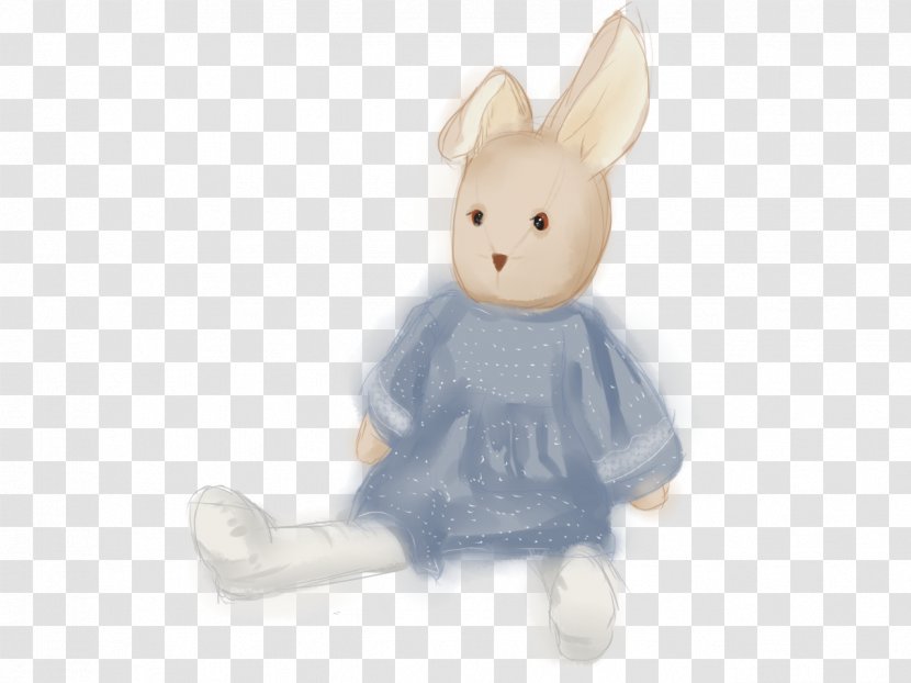 Stuffed Animals & Cuddly Toys Drawing Line Art Plush - Heart - Bunny Rabbit Transparent PNG