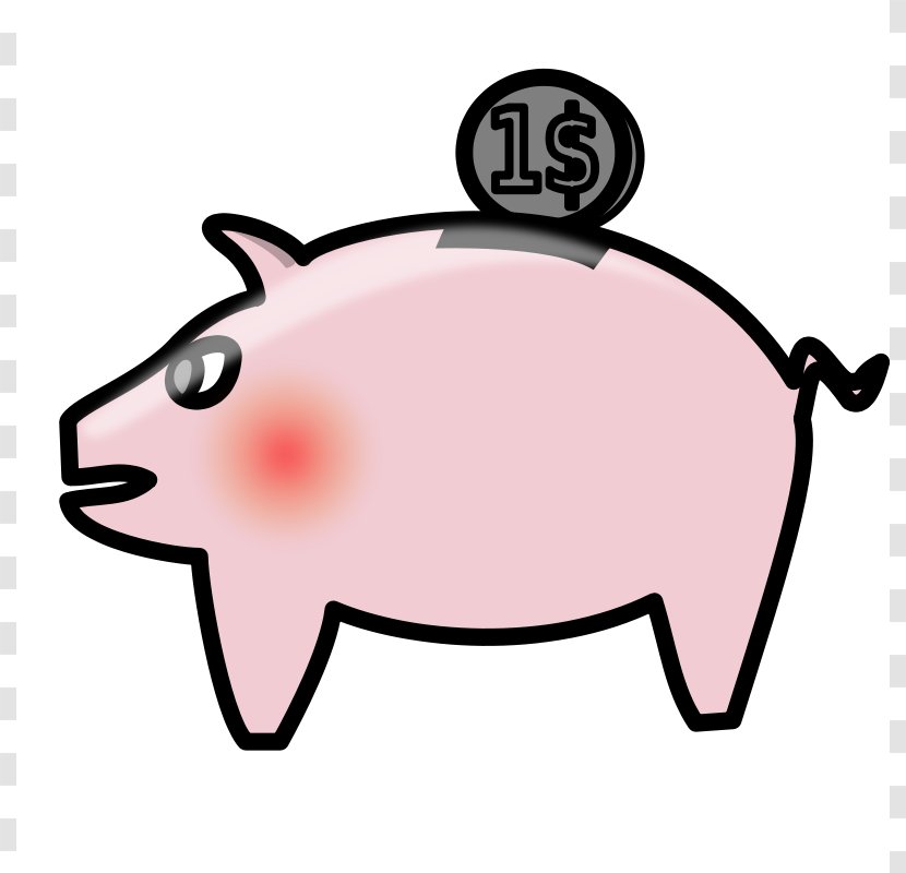 Piggy Bank Clip Art - Mad Money Cliparts Transparent PNG