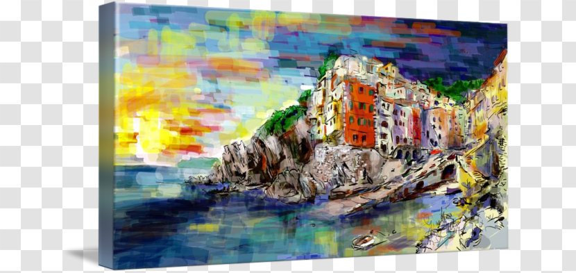 Watercolor Painting Acrylic Paint - Water - Cinque Terre Transparent PNG