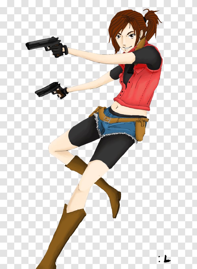 Claire Redfield Resident Evil 2 Video Game Fan Art - Heart Transparent PNG