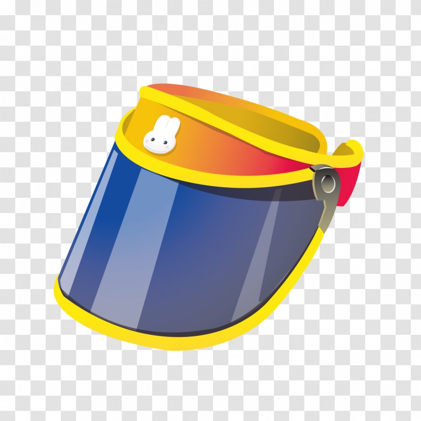 Hat Cartoon - Color - Yellow Sun Pattern Transparent PNG