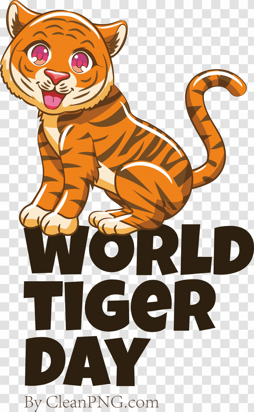Tiger Lion Cat Cartoon Small Transparent PNG