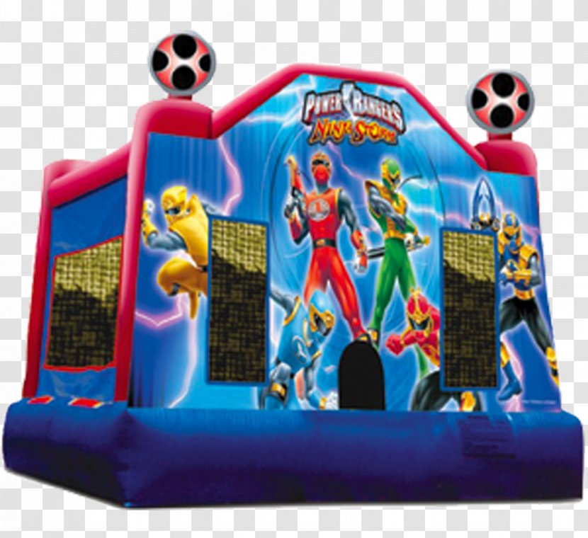 Go Power Rangers Inflatable Bouncers Los Angeles Party - Bounce House Transparent PNG