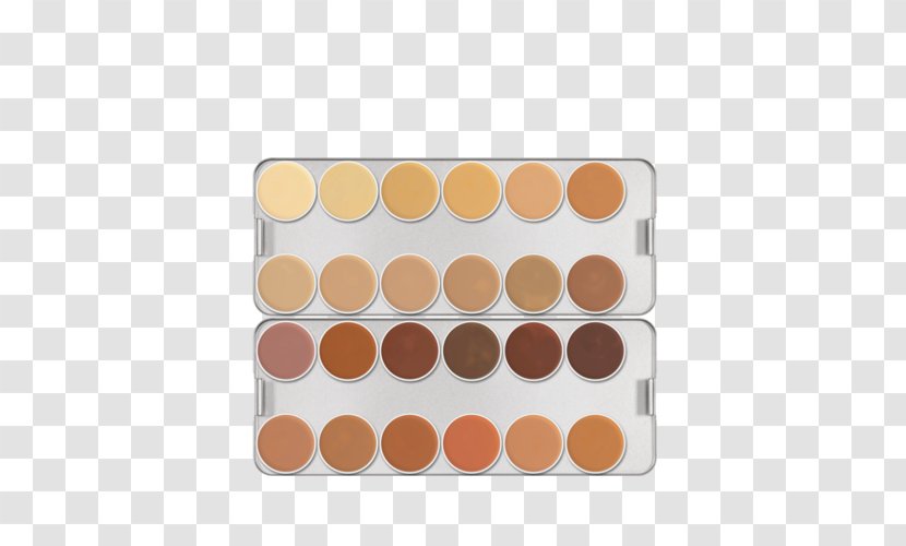 Palette Kryolan Color Cosmetics Corretivo - Brown - Polka Dot Transparent PNG
