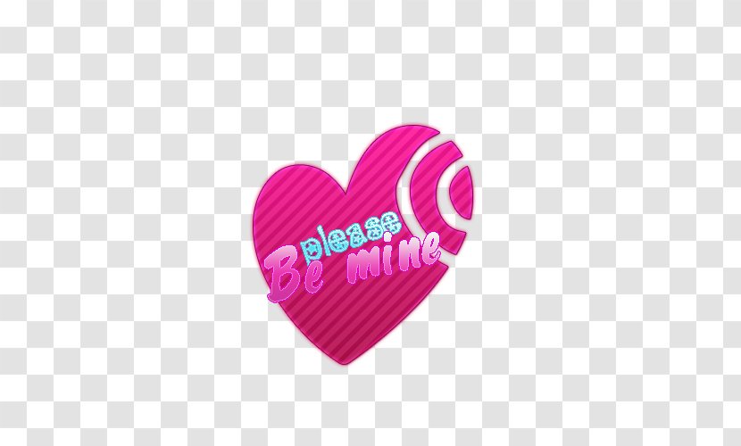 Pink M Heart Font Transparent PNG