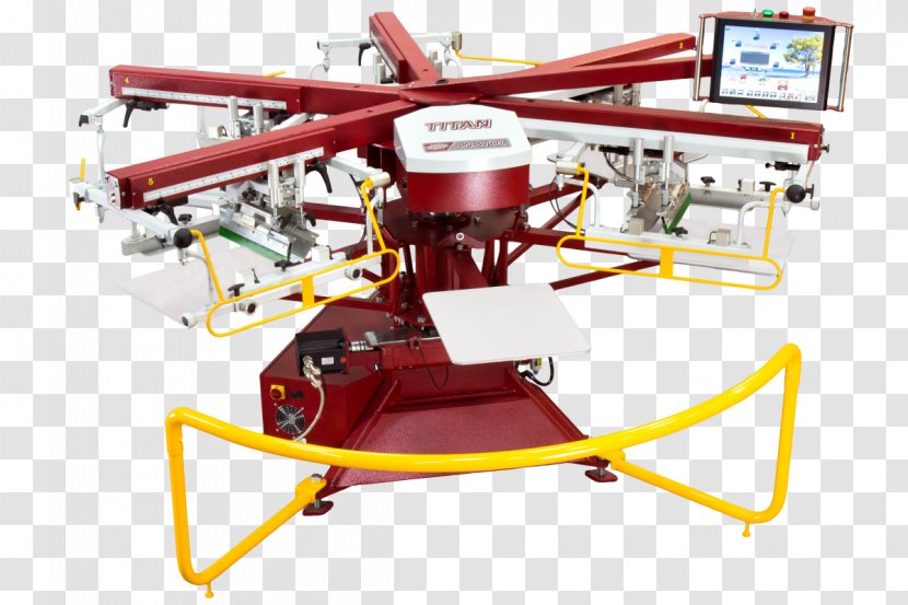 Machine Screen Printing Press Anatol Equipment - Helicopter Transparent PNG