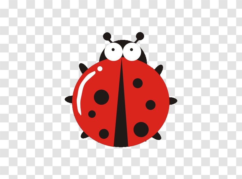 Ladybird Beetle Cartoon - Invertebrate - Red Ladybug Transparent PNG