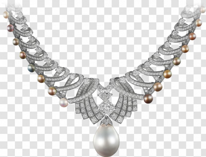 Cartier Jewellery Necklace Pearl Gemstone - Body Jewelry Transparent PNG