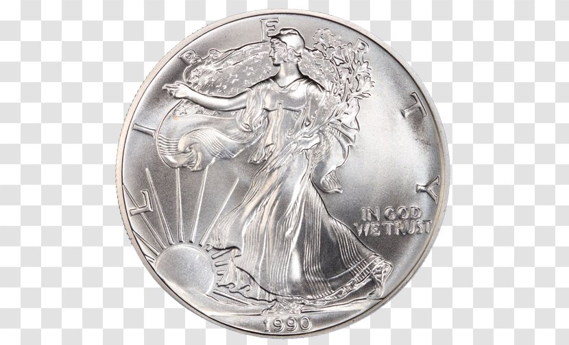 Coin American Silver Eagle Gold - Nickel - National Treasure Transparent PNG