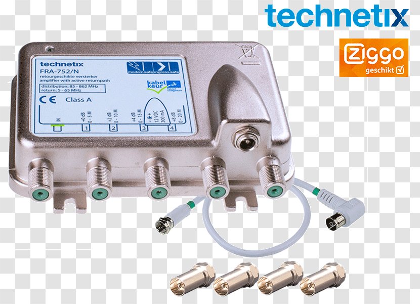 Electronic Component Cable Television Amplifier Coaxial Electrical - Fra Es Transparent PNG