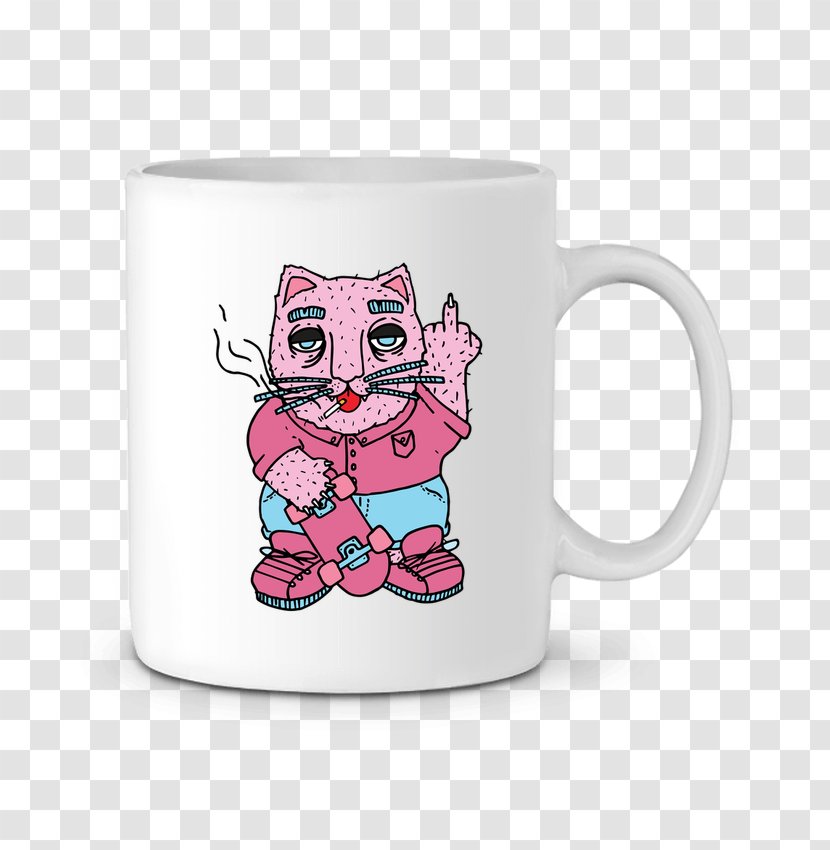 Coffee Cup Mug Ceramic Cat Maneki-neko - Humour Transparent PNG